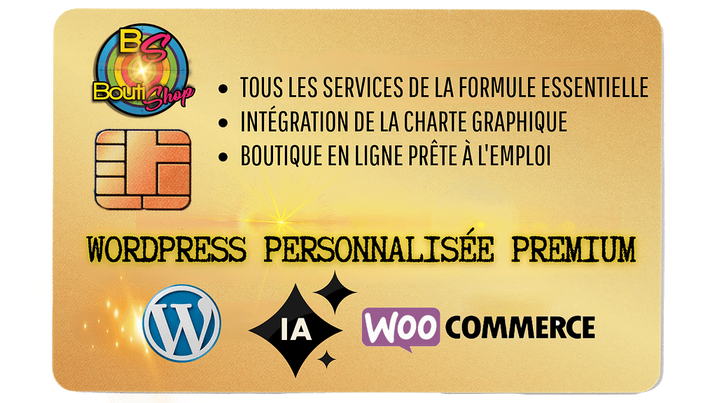 Carte WordPress personnalisée premium. Avec elle partager et vendez tranquille